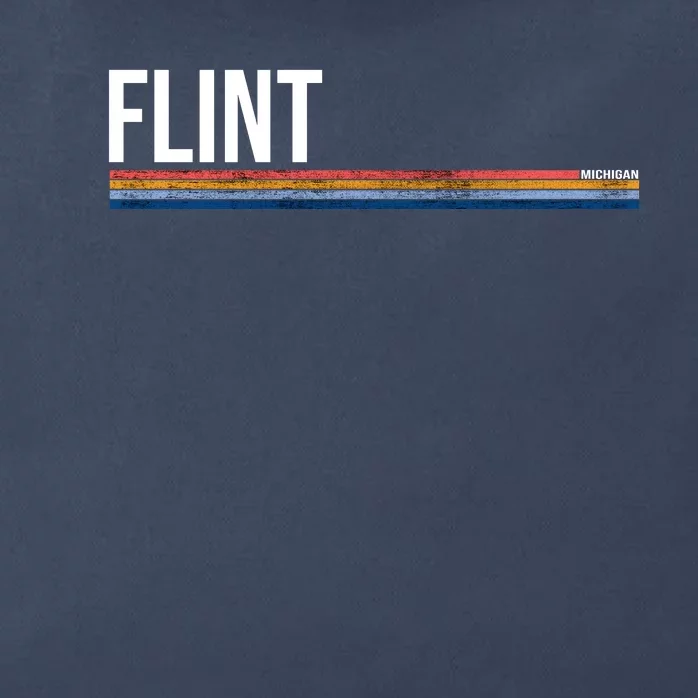 Flint Michigan Retro Zip Tote Bag