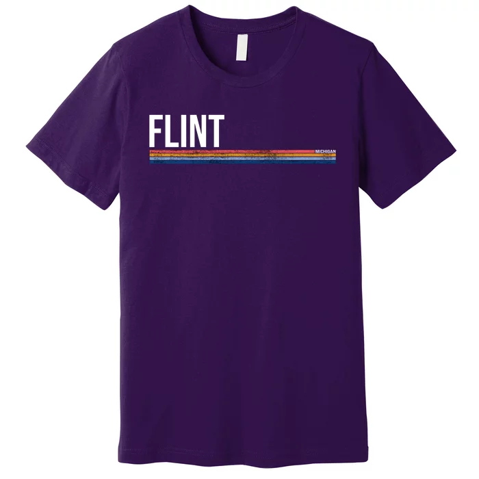 Flint Michigan Retro Premium T-Shirt