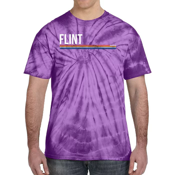 Flint Michigan Retro Tie-Dye T-Shirt