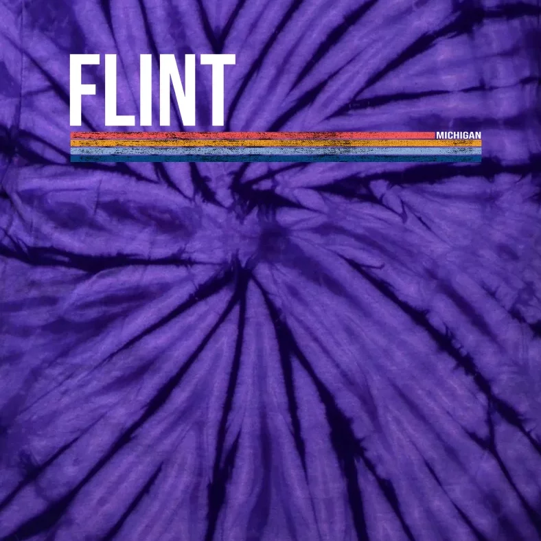 Flint Michigan Retro Tie-Dye T-Shirt