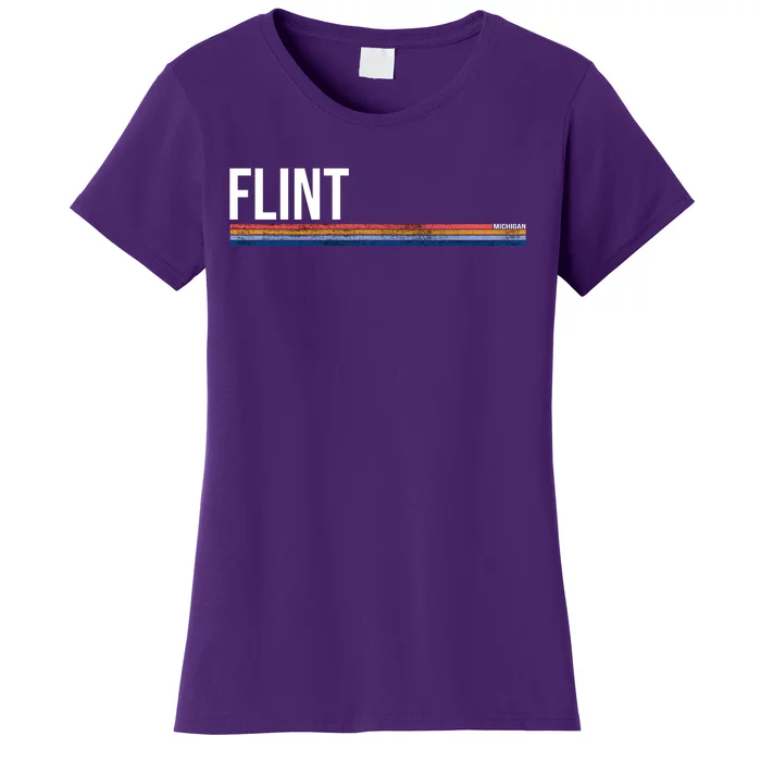 Flint Michigan Retro Women's T-Shirt