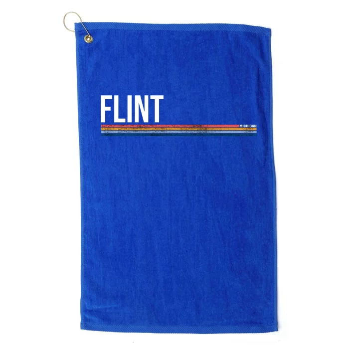 Flint Michigan Retro Platinum Collection Golf Towel