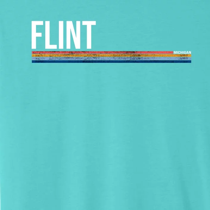 Flint Michigan Retro ChromaSoft Performance T-Shirt