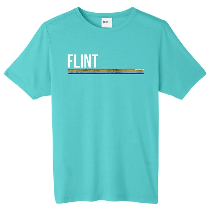 Flint Michigan Retro ChromaSoft Performance T-Shirt