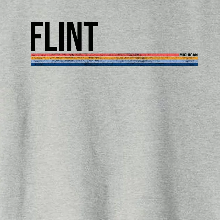 Flint Michigan Retro Women's Crop Top Tee