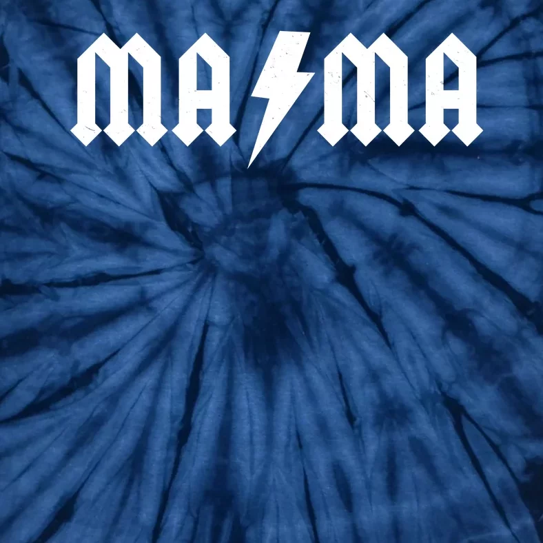 Funny MAMA Rocker Logo Tie-Dye T-Shirt