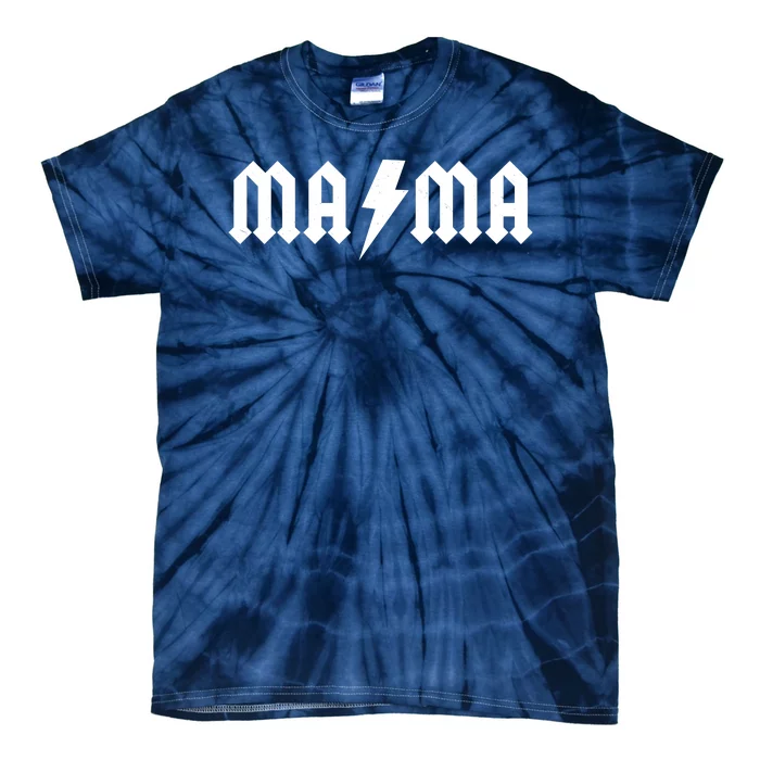 Funny MAMA Rocker Logo Tie-Dye T-Shirt