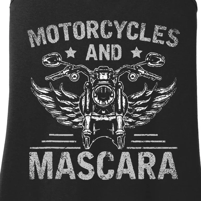 Funny Motorcycle Riding Women Mascara Biker Ladies Essential Tank