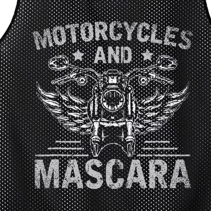 Funny Motorcycle Riding Women Mascara Biker Mesh Reversible Basketball Jersey Tank