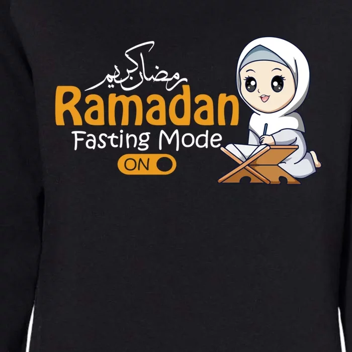 Fasting Mode Ramadan On Cute Gift Cool Islamic Gift Idea Funny Gift Womens California Wash Sweatshirt