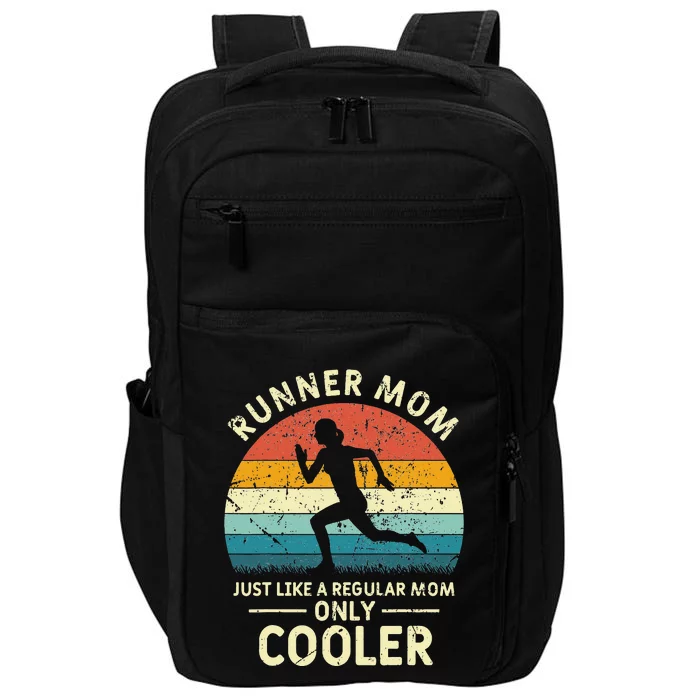 Funny Marathon Running Jogging Mothers Day Impact Tech Backpack