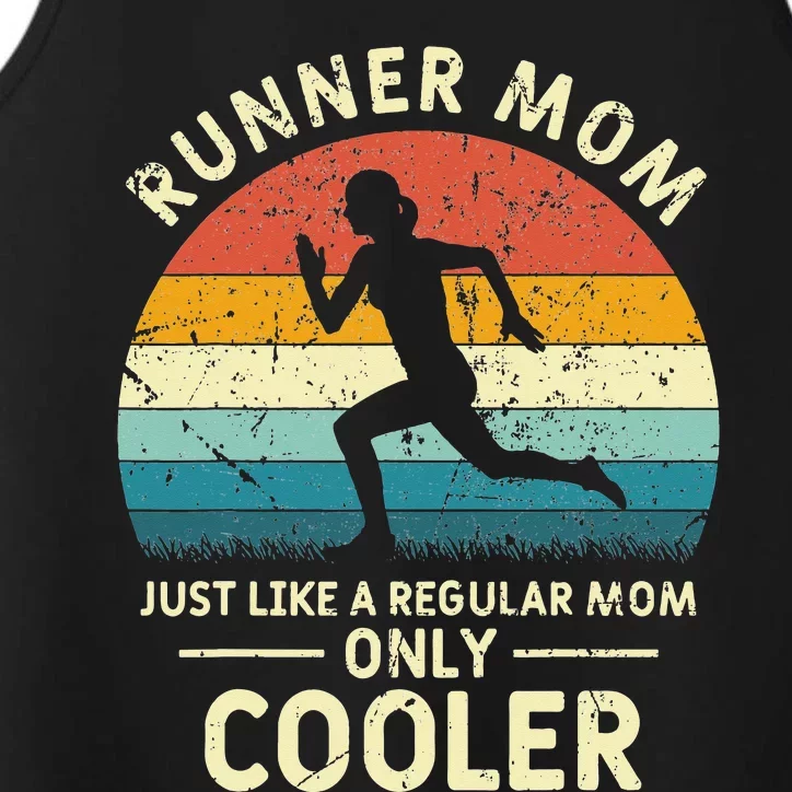 Funny Marathon Running Jogging Mothers Day Performance Tank