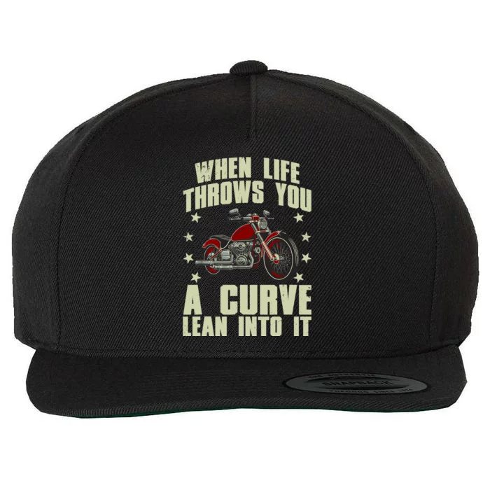 Funny Motorcycle Racer Design For Motorcycle Lover Wool Snapback Cap