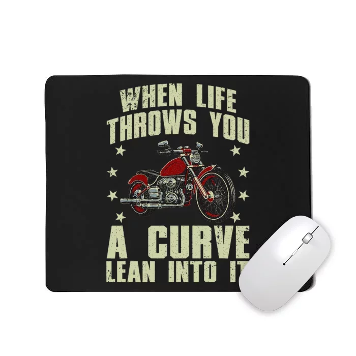 Funny Motorcycle Racer Design Motorcycle Lover Mousepad