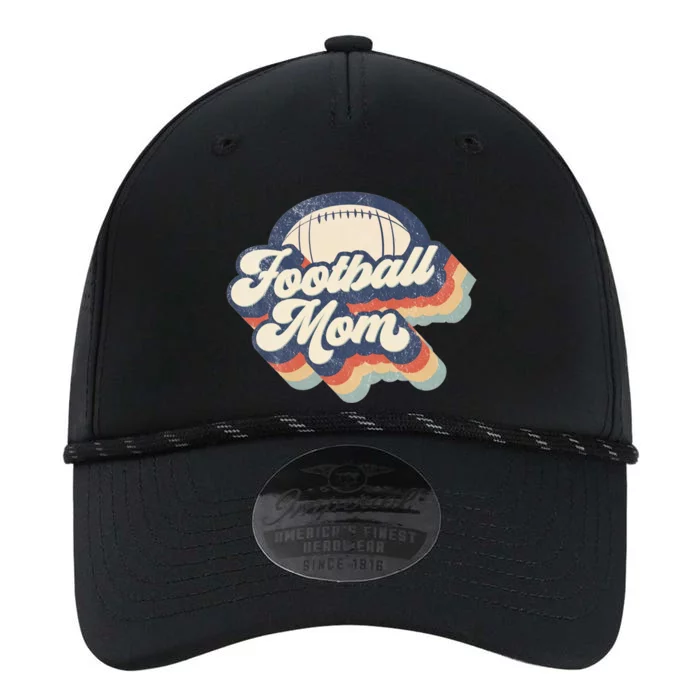 Football Mom Retro American Football Mothers Day Mom Mama Funny Gift Performance The Dyno Cap