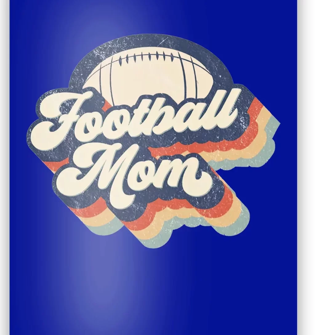 Football Mom Retro American Football Mothers Day Mom Mama Funny Gift Poster