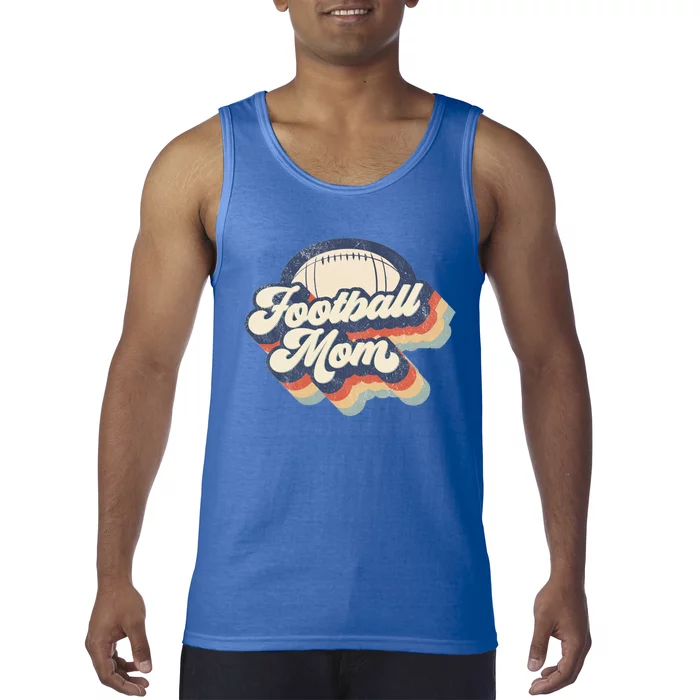 Football Mom Retro American Football Mothers Day Mom Mama Funny Gift Tank Top