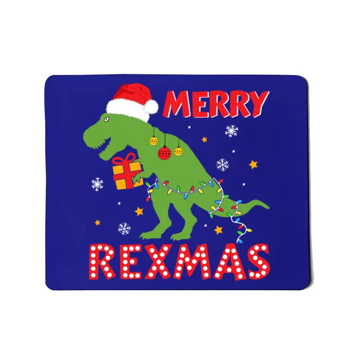 Funny Merry Rexmas With Tgiftrex Dinosaur For Christmas Great Gift Mousepad