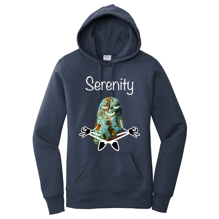 Funny Meditation Rockhound Serenity Lotus Yoga Pose Gift Women's Pullover Hoodie