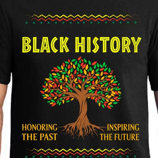 February Map Retro Black History Month African America Pride Cool Gift Pajama Set