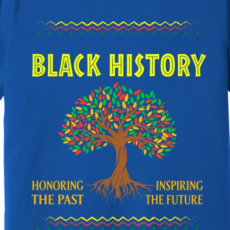 February Map Retro Black History Month African America Pride Cool Gift Premium T-Shirt