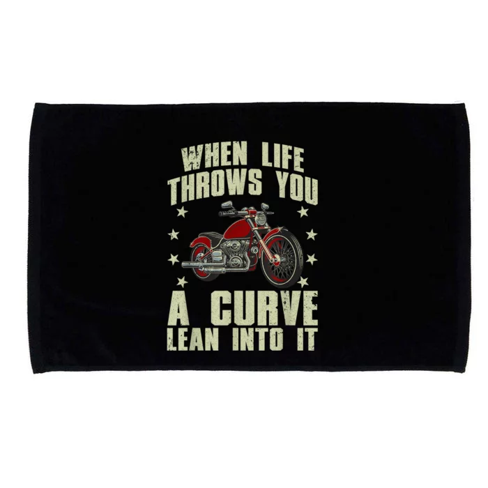 Funny Motorcycle Racer Design For  Wo Motorcycle Lover Microfiber Hand Towel