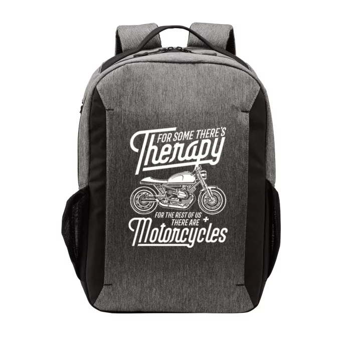 Funny Motorcycle Rider Therapy Vector Backpack