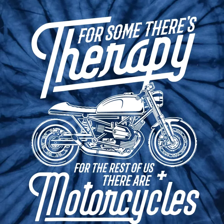 Funny Motorcycle Rider Therapy Tie-Dye T-Shirt