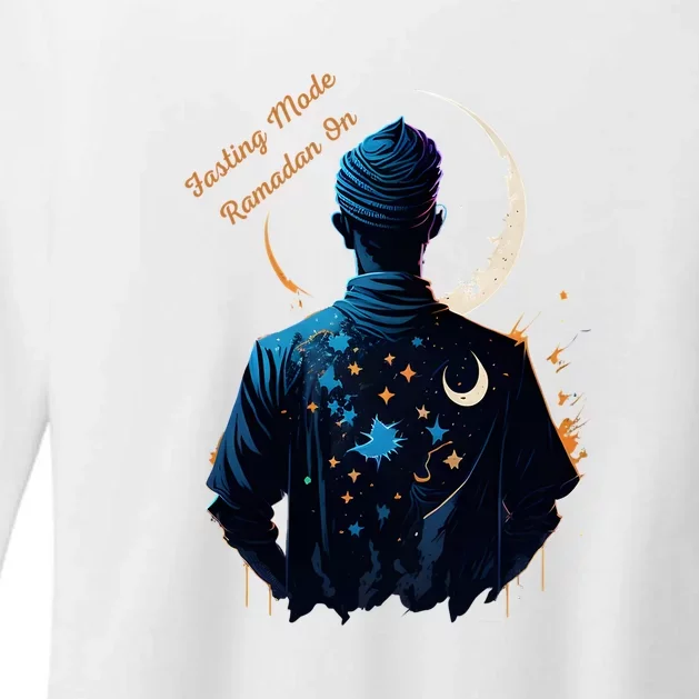 Fasting Mode Ramadan On Ramadan Kareem Gift Womens CVC Long Sleeve Shirt