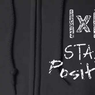 Funny Math Stay Positive Absolute Value Mathematics Algebra Full Zip Hoodie