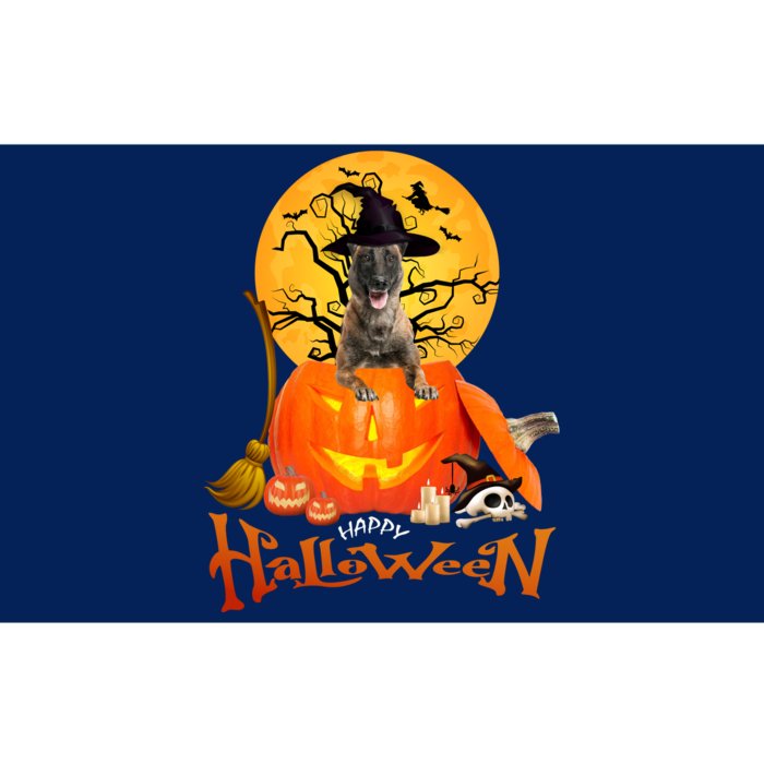 Funny Malinois Spooky Halloween Bumper Sticker