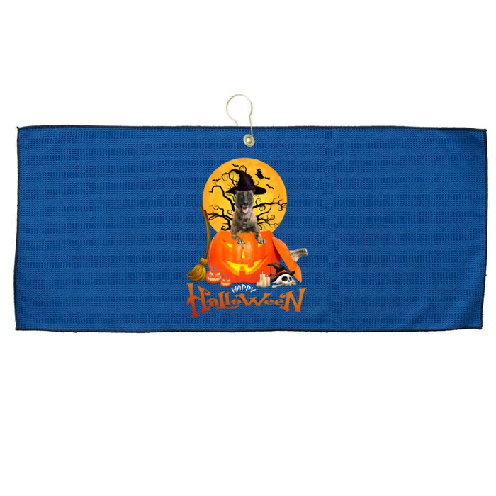 Funny Malinois Spooky Halloween Large Microfiber Waffle Golf Towel