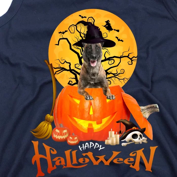 Funny Malinois Spooky Halloween Tank Top