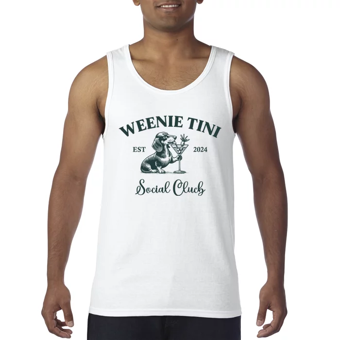 Funny Meme Social Club Dachshund Tank Top