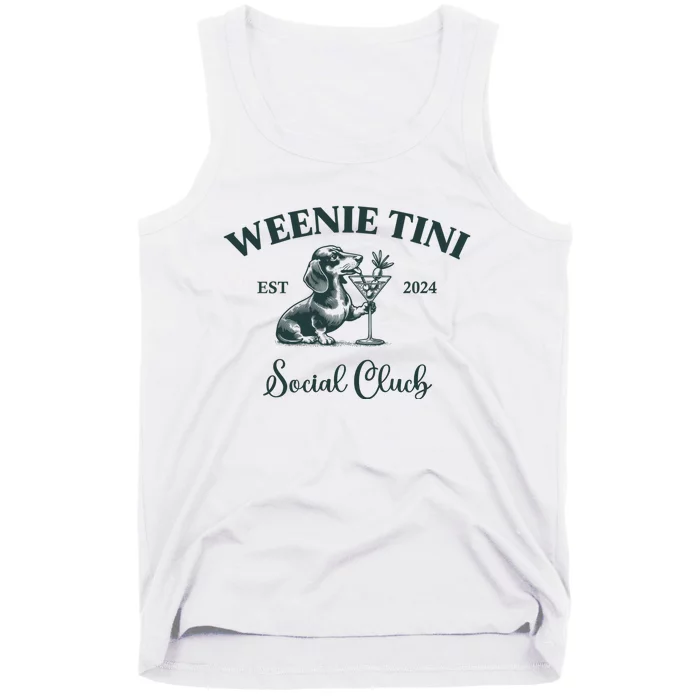 Funny Meme Social Club Dachshund Tank Top