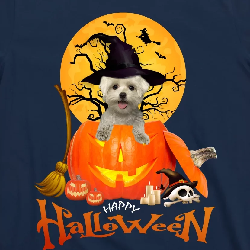 Funny Maltese Spooky Halloween T-Shirt