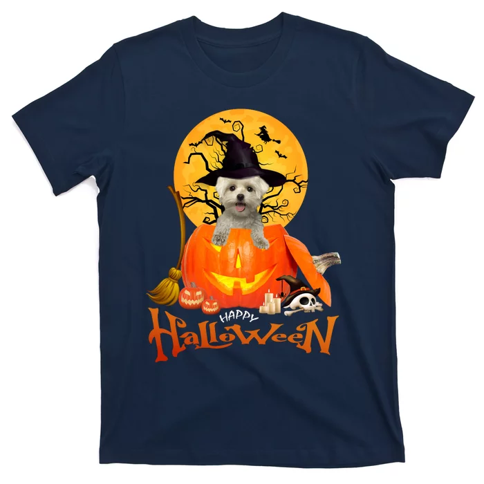 Funny Maltese Spooky Halloween T-Shirt