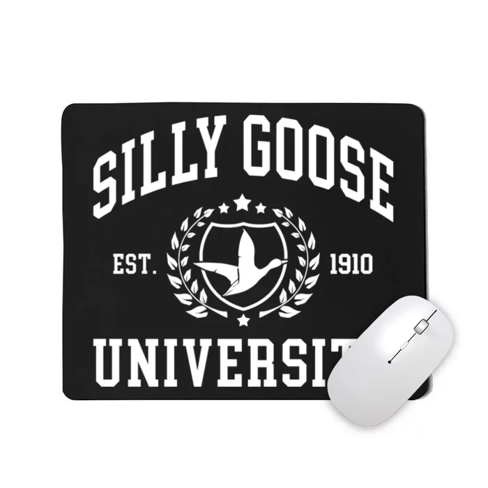 Funny Meme School Bird Silly Goose University Design Mousepad