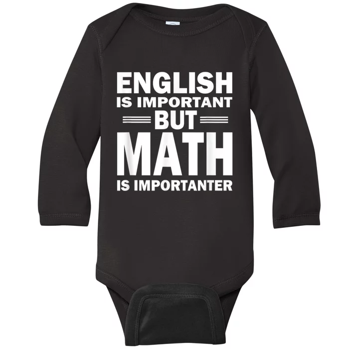 Funny Math Science Nerd Teacher Gift Idea Birthday Baby Long Sleeve Bodysuit