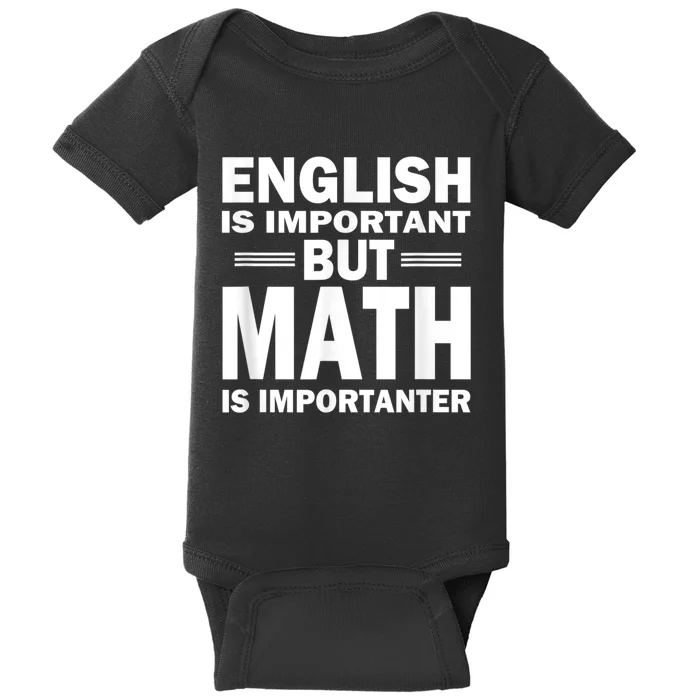 Funny Math Science Nerd Teacher Gift Idea Birthday Baby Bodysuit