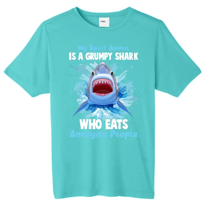 Funny My Spirit Animal Is A Grumpy Shark ChromaSoft Performance T-Shirt