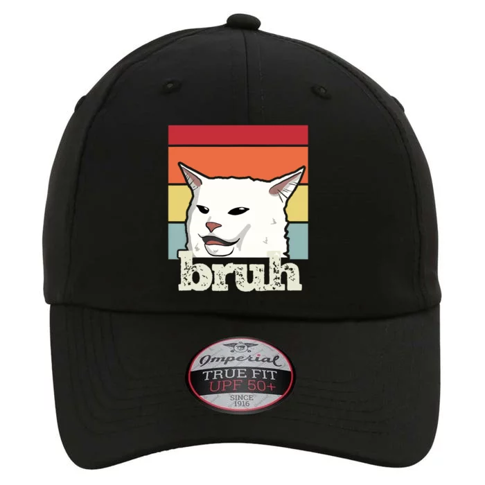 Funny Meme Saying Bruh With Cat Greetings The Original Performance Cap