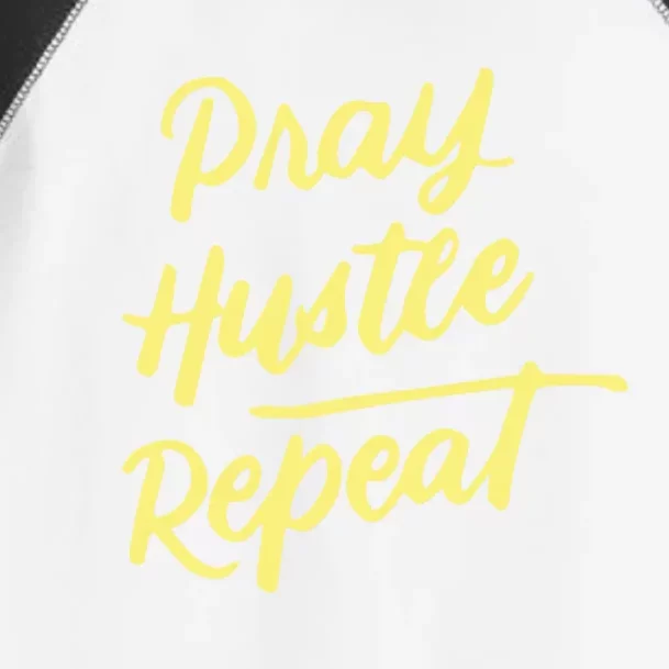 Faith Motivational Spiritual Funny Gift Pray Hustle Repeat Cool Gift Toddler Fine Jersey T-Shirt