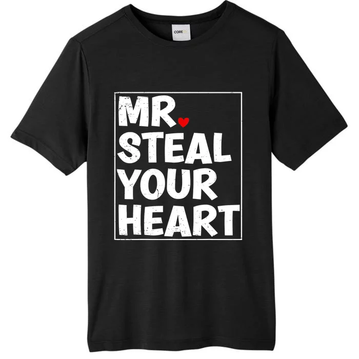 Funny Mr Steal Your Heart Valentines Day ChromaSoft Performance T-Shirt