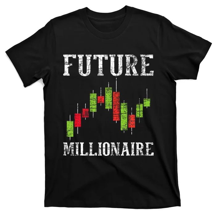 Future Millionaire Stock Exchange Day Trader Day Trading T-Shirt