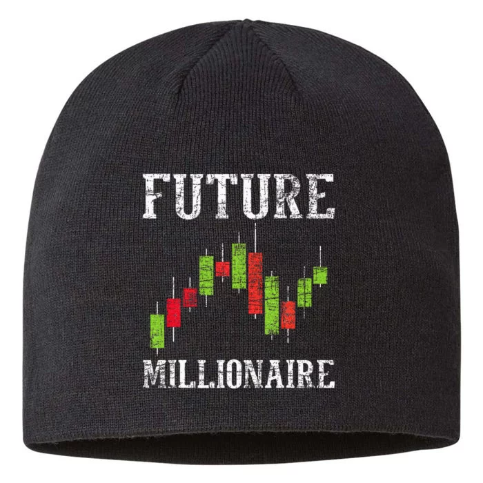 Future Millionaire Stock Exchange Day Trader Day Trading 8 1/2in Sustainable Knit Beanie