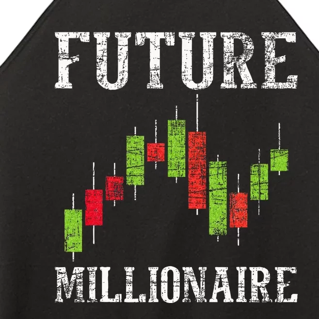 Future Millionaire Stock Exchange Day Trader Day Trading Women’s Perfect Tri Rocker Tank