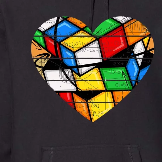 Funny Math Speed Cubing Puzzle Lover Cube Premium Hoodie