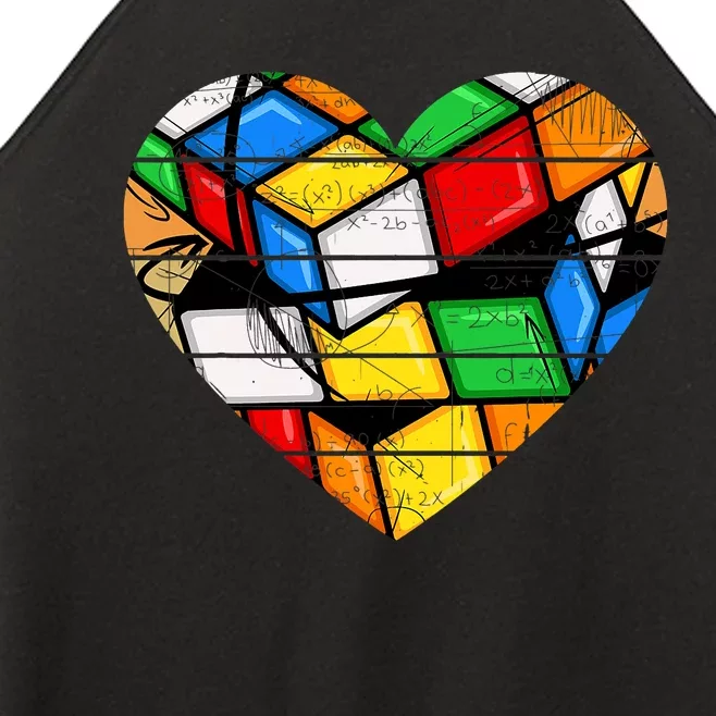 Funny Math Speed Cubing Puzzle Lover Cube Women’s Perfect Tri Rocker Tank