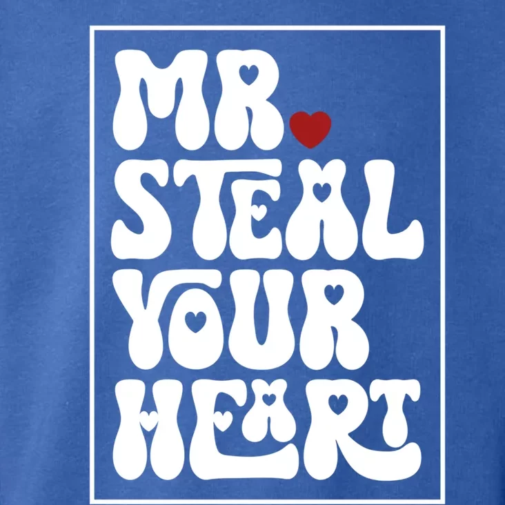 Funny Mr Steal Your Heart Valentines Day Cool Gift Toddler Hoodie